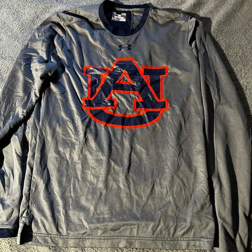 Mens Under Armour heat gear Auburn Tigers long sleeve t-shirt - Small